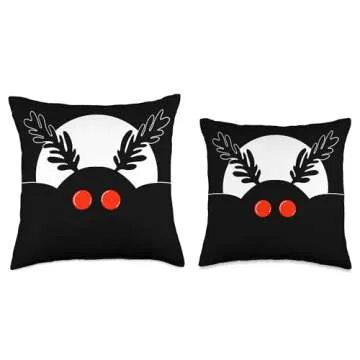 Mothman Cute Cryptid Throw Pillow for Fans