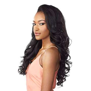 Sensationnel Instant weave half wig - 3 synthetic blendwig adjustable drawstring for seamless hair blending (T2/COPPER)