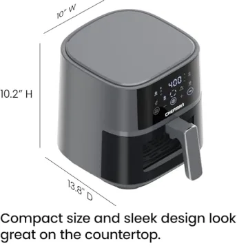 Chefman Air Fryer - Hi-Fry Technology & 4 Presets