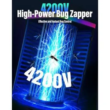 Rechargeable Bug Zapper Outdoor for Patios and Camping