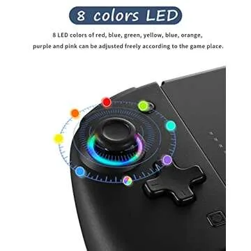 binbok Joypad for Switch - Wireless LED Controller