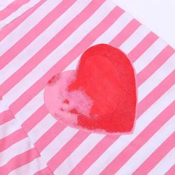 Women’s Striped One Piece Pajamas Valentine Jumpsuit