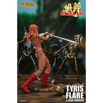 Tyris Flare & Blue Dragon Action Figure | Golden Axe Collectible