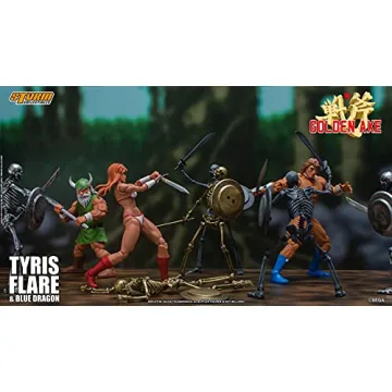 Tyris Flare & Blue Dragon Action Figure | Golden Axe Collectible
