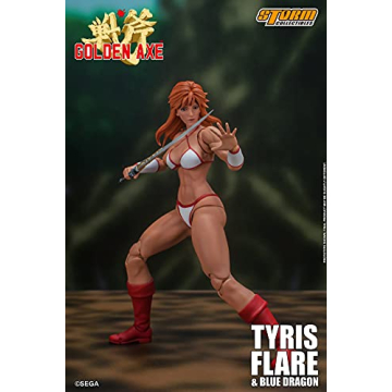 Tyris Flare & Blue Dragon Action Figure | Golden Axe Collectible