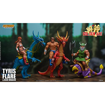 Tyris Flare & Blue Dragon Action Figure | Golden Axe Collectible
