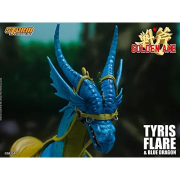 Tyris Flare & Blue Dragon Action Figure | Golden Axe Collectible