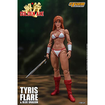 Tyris Flare & Blue Dragon Action Figure | Golden Axe Collectible