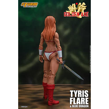 Tyris Flare & Blue Dragon Action Figure | Golden Axe Collectible