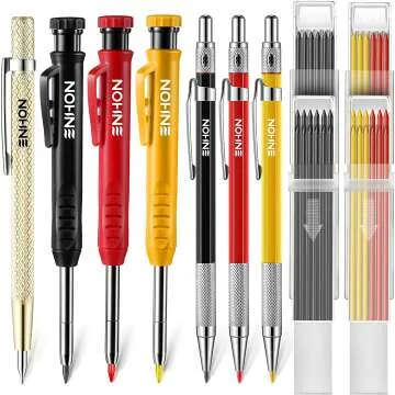 Carpenter Pencils Set: Mechanical & Marker Tools