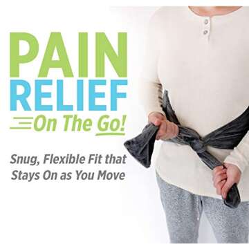 Soothing Company Microwavable Extra Large Heating Pad for Lower Back Pain, Legs, Stomach Cramps, Neck and Shoulders | Portable Hot/Cold Pain Relief | Soft, Reusable and Cordless Microwave Heat Wrap