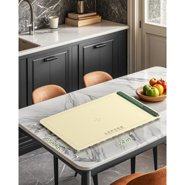 Warming Mat for Food: Portable Fast Even Heating Thickened Silicone Food Warmers for Parties, Roll Up Electric Warming Tray Hot Plate Versatile for Home Buffet Travel