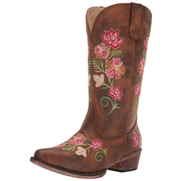 Stylish Roper Women’s Riley Floral Boots for Comfort