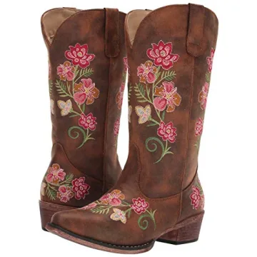 Stylish Roper Women’s Riley Floral Boots for Comfort