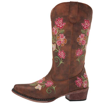 Stylish Roper Women’s Riley Floral Boots for Comfort