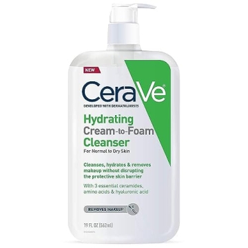 CeraVe Hydrating Foam Cleanser for Dry Skin