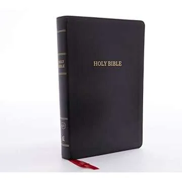 KJV Holy Bible: Giant Print with 53,000 Cross References, Deluxe Black Leathersoft, Red Letter, Comfort Print: King James Version