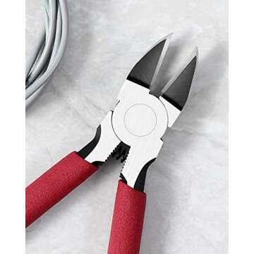 IGAN-P6 Wire Cutters (Pack of 2), 6-inch Ultra Sharp & Powerful Side-cutting Pliers with Longer Flush Cutting Edge, Ideal Wire Cutter for Crafts, Floral, Electrical & Any Clean Cut Needs