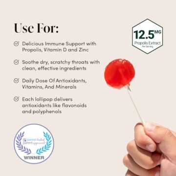 Natural Immune Support Lollipops for Kids 4 and Up