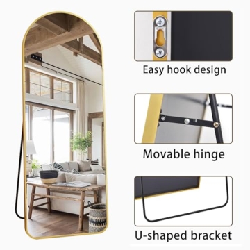 OGCAU Arched Full Length Mirror - Stylish & Functional