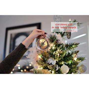 Engraved Proverbs 3:5-6 Compass with Gift Box