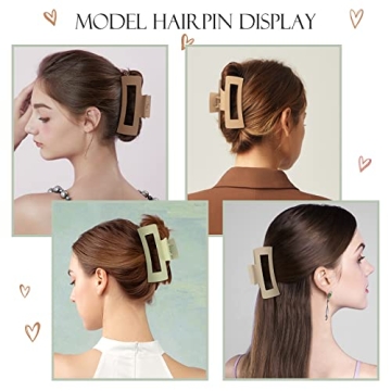Mandydov Stylish Large Hair Claw Clips for Women