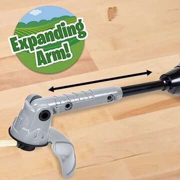 John Deere Sunny Days Entertainment Power Tools Weed Trimmer - Construction Tool with Lights and Sounds | Toy for Kids