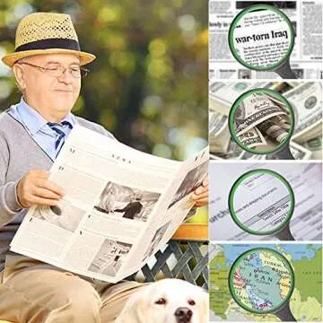 SNOMEL 10X Handheld Magnifying Glass - Durable and Stylish