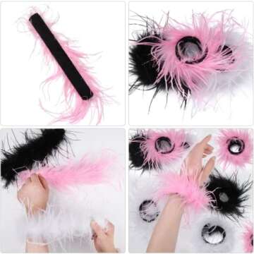 LIU JUN Women's Adjustable Feather Snap Bracelet for Fashion