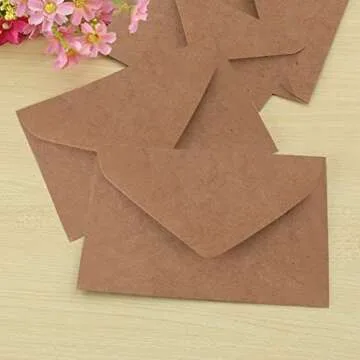5" x 7" Kraft Envelopes 100 Pack Brown Envelopes for Wedding, Graduation, Baby Shower, Greeting Card (Kraft Envelopes)