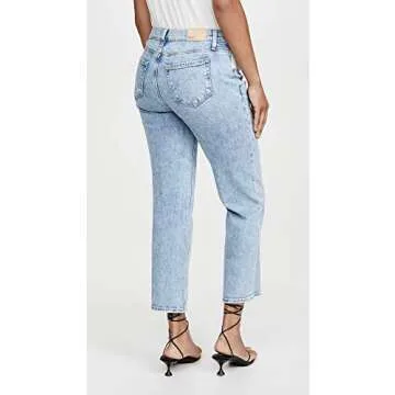 Stylish PAIGE Noella Straight Maternity Jeans for Comfort