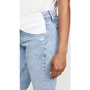Stylish PAIGE Noella Straight Maternity Jeans for Comfort