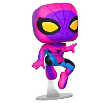 Funko Pop! Marvel: Blacklight Spider-Man Vinyl Figure Exclusive Black Light Edition Spiderman – Pop Only