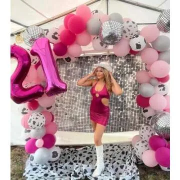 40 Inch Hot Pink Number 1 Balloon for Kids' Birthdays