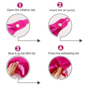 40 Inch Hot Pink Number 1 Balloon for Kids' Birthdays