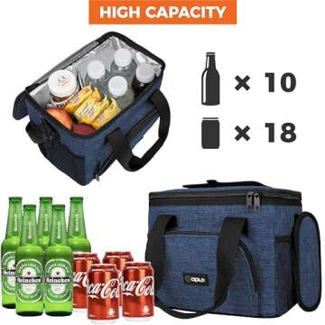 OPUX Soft Cooler Bag - Insulated Lunch Cooler for Travel & Beach Fun
