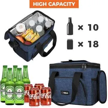 OPUX Soft Cooler Bag - Insulated Lunch Cooler for Travel & Beach Fun