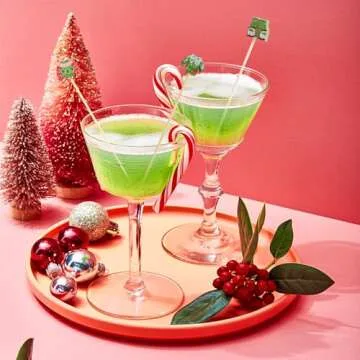 FOIMAS 150pcs Christmas Cocktail Picks for Party Fun