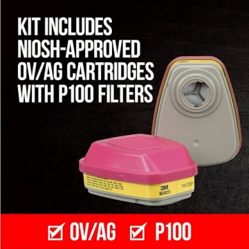 3M P100 Respirator with Adjustable Straps and Filters