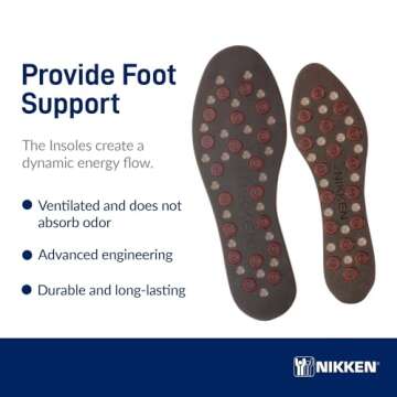 Nikken Kenko mStrides Insoles with Magnetic Technology