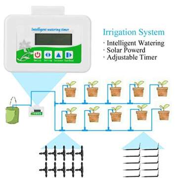 Upgrade Smart Water Pump Solar Garden Automatic Watering Device Outdoor Plants Self Drip Irrigation ...