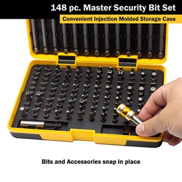 Titan 16148 Durable 148-Piece Security Bit Set
