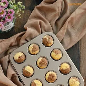 CHEFMADE Mini Muffin Pan - Non-Stick Bakeware