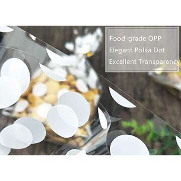 JOERSH Clear Cookie Bags with Ties - 200 Pack