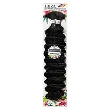 Ibiza 100% Natural Virgin Human Hair Braid - DEEP BULK 18" (NATURAL)