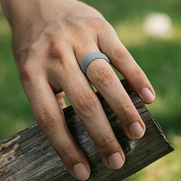 Durable ThunderFit Silicone Wedding Bands for Active Men