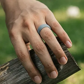 Durable ThunderFit Silicone Wedding Bands for Active Men