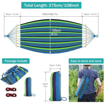 MOSFiATA Portable Camping Hammock - Comfortable & Durable Outdoor Relaxation