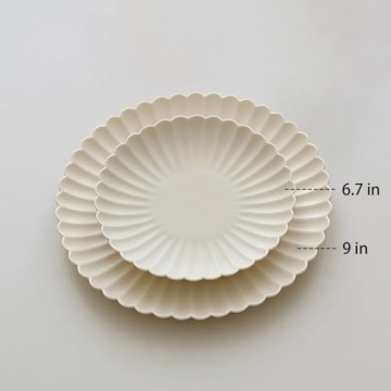 Elegant WENSHUO Daisy Dinner Plates Set of 6