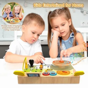 Montessori Toddler Busy Board with Light Switch